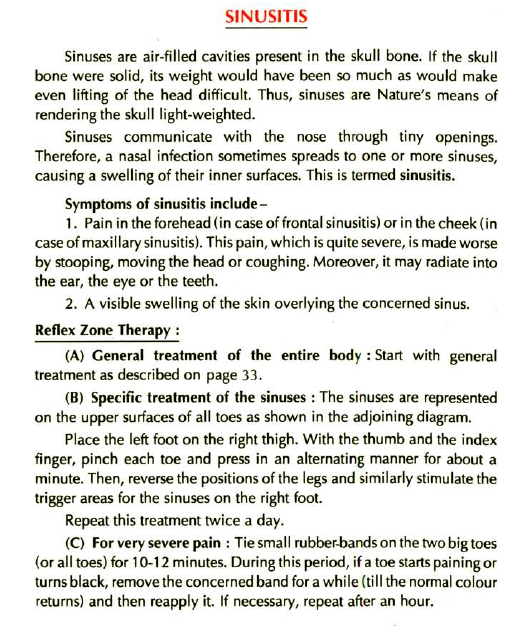 Foot Reflexology Sinusitis Learn Self Healing Techniques Online