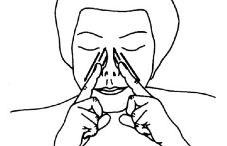 4.28 massage sides of nose