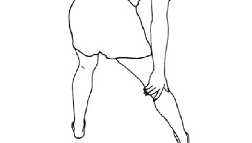 6.1 slapping smartly behind knee to release toxins