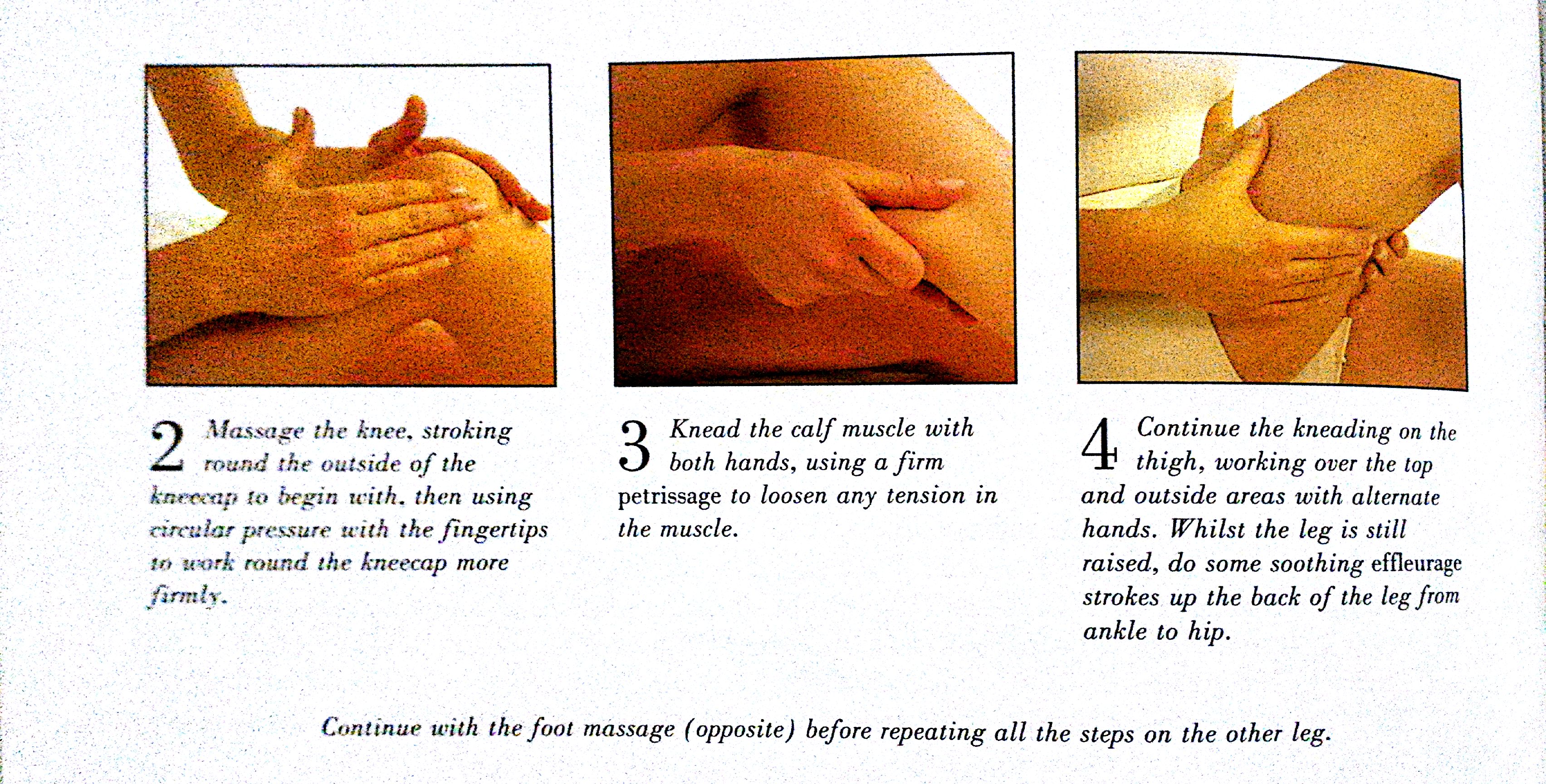 12 knee calf thigh massage