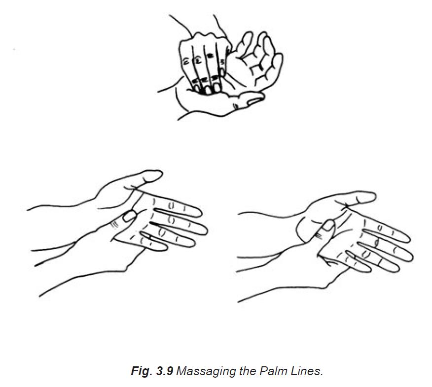 3.9 massaging the palm lines