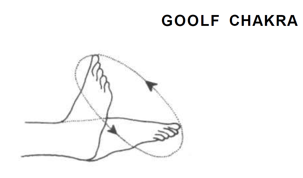 ankle rotation goolf chakra 3